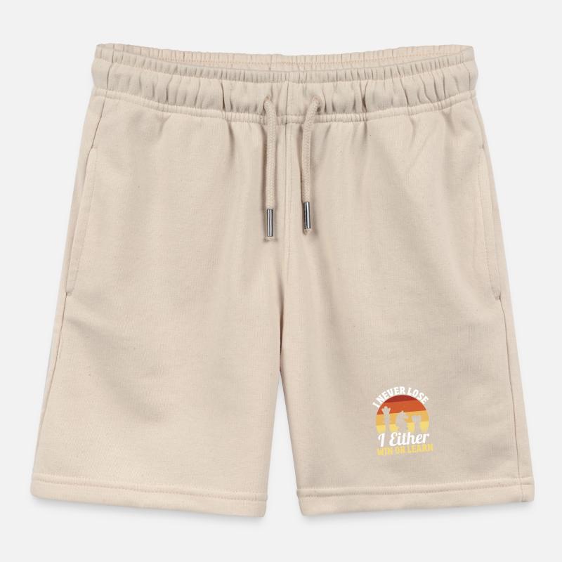 Ich verliere nie Ich gewinne oder lerne Kinder Organic Joggingshorts Mini Bolter von Stanley/Stella
