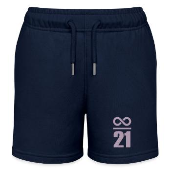 Infini de 21 millions de Bitcoin - Short de jogging enfant bio Stanley/Stella - bleu marine - Devant