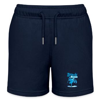 City breakdance - Kids Organic Sweat Shorts by Stanley/Stella - navy - Front