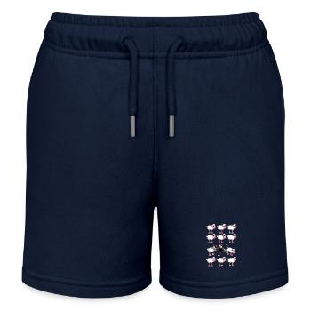Mouton noir - Short de jogging enfant bio Stanley/Stella - bleu marine - Devant