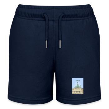 Berlin, Allemagne - Short de jogging enfant bio Stanley/Stella - bleu marine - Devant