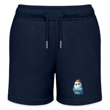 Budgerigars Budgie Owners Budgies - Kids Organic Sweat Shorts by Stanley/Stella - navy - Front