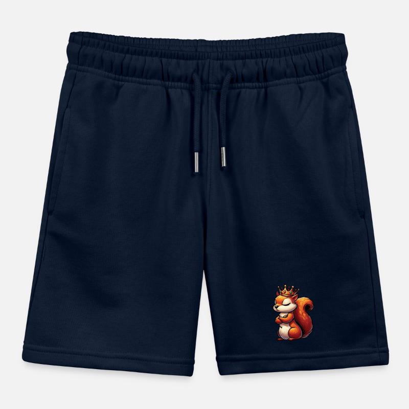 Squirrel Squirrel Squirrel Lover Rodent Kids Organic Sweat Shorts by Stanley/Stella
