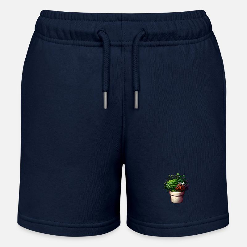 Micro-pousses Agriculture Vegan Sprouts - Short de jogging enfant bio Stanley/Stella - bleu marine