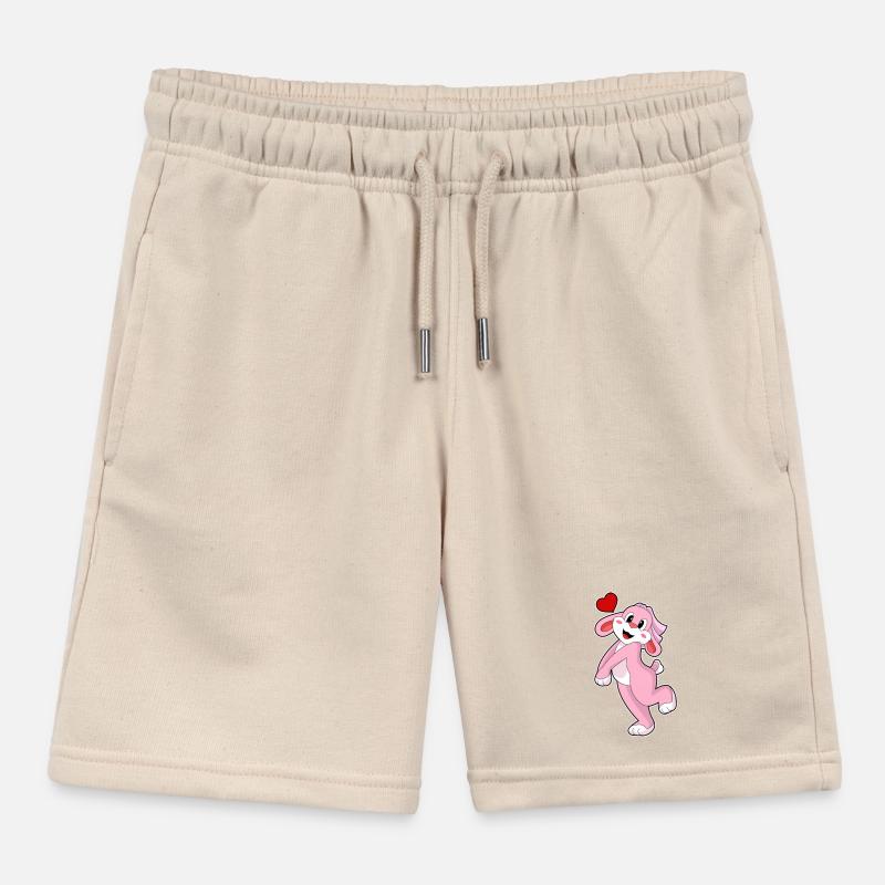 Rabbit Bride Veil Wedding Kids Organic Sweat Shorts by Stanley/Stella