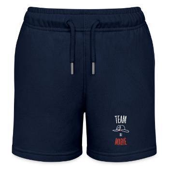 Team des Bräutigams - Kinder Organic Joggingshorts Mini Bolter von Stanley/Stella - Navy - Vorne