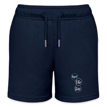 exploration funny awesome funny quote - Kinder Organic Joggingshorts Mini Bolter von Stanley/Stella - Navy - Vorne