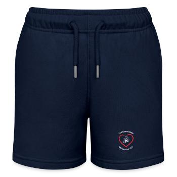 Modelleisenbahner - Kinder Organic Joggingshorts Mini Bolter von Stanley/Stella - Navy - Vorne
