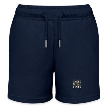 Ich brauche mehr Vinyl - Kinder Organic Joggingshorts Mini Bolter von Stanley/Stella - Navy - Vorne
