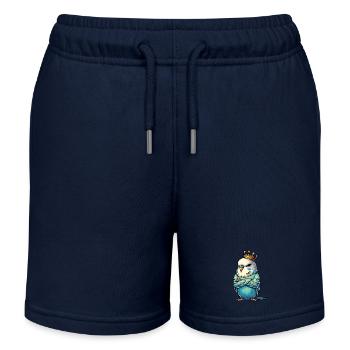 Budgerigars Budgie Owners Budgies - Kids Organic Sweat Shorts by Stanley/Stella - navy - Front
