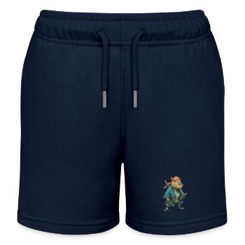 Capybara Ninja - Short de jogging enfant bio Stanley/Stella - bleu marine - Devant