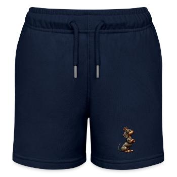teckel teckel à poils durs propriétaire de teckel teckel - Short de jogging enfant bio Stanley/Stella - bleu marine - Devant