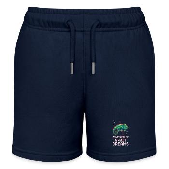 Dreams 8 Bits Propulsés – Pixel Chameleon - Short de jogging enfant bio Stanley/Stella - bleu marine - Devant