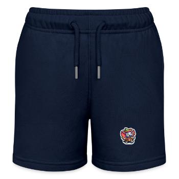 Cinco de Mayo Elefant mit Sombrero Cartoon - Kinder Organic Joggingshorts Mini Bolter von Stanley/Stella - Navy - Vorne