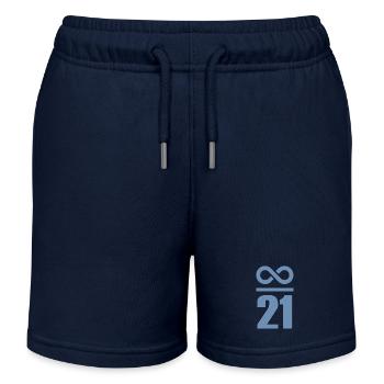 Infini de 21 millions de Bitcoin - Short de jogging enfant bio Stanley/Stella - bleu marine - Devant