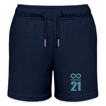 Infini de 21 millions de Bitcoin - Short de jogging enfant bio Stanley/Stella - bleu marine - Devant