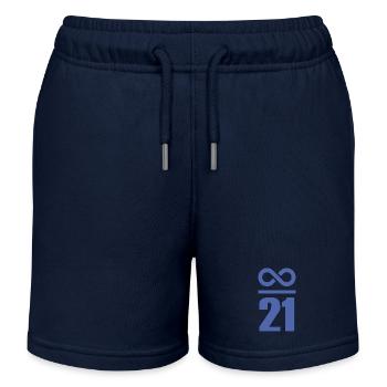 Infinite par 21 millions de bitcoins infini qui - Short de jogging enfant bio Stanley/Stella - bleu marine - Devant