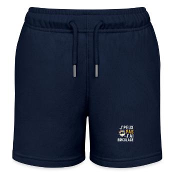 I can't I have DIY - Kids Organic Sweat Shorts by Stanley/Stella - navy - Front
