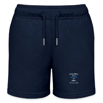 Toller Mountainbiker - Kinder Organic Joggingshorts Mini Bolter von Stanley/Stella - Navy - Vorne