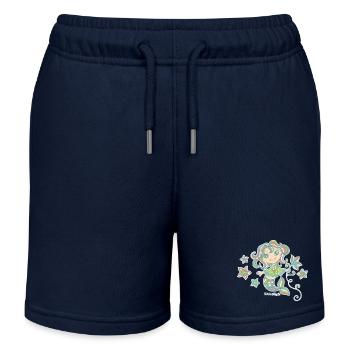 Petite Sirène - Short de jogging enfant bio Stanley/Stella - bleu marine - Devant