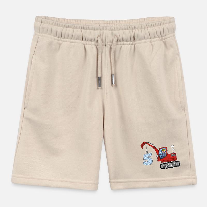 Bagger 5. Geburtstag Kinder Organic Joggingshorts Mini Bolter von Stanley/Stella