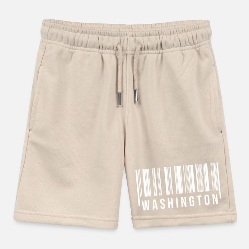 Washington Strichcode Kinder Organic Joggingshorts Mini Bolter von Stanley/Stella