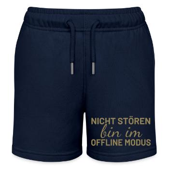 Nicht Stören bin im Offline Modus - Kinder Organic Joggingshorts Mini Bolter von Stanley/Stella - Navy - Vorne