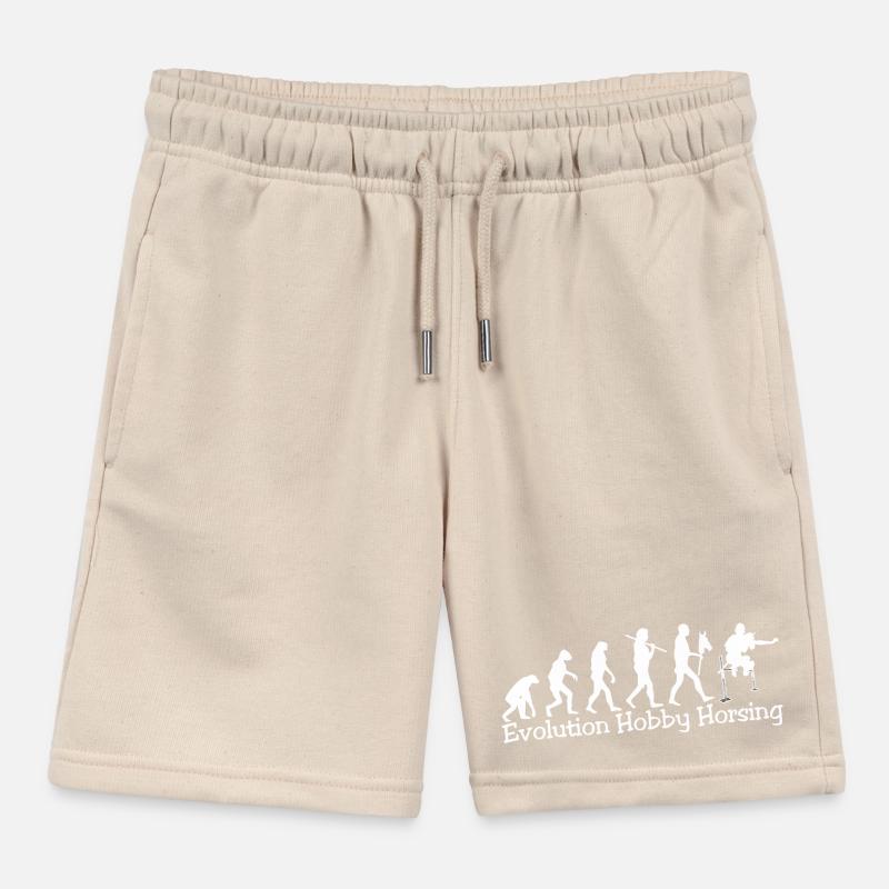 Evolution Hobby Horsing (blanc) Short de jogging enfant bio Stanley/Stella