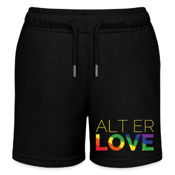 L’amour | SKAM | LGBT | Pride - Short de jogging enfant bio Stanley/Stella - bleu marine - Devant