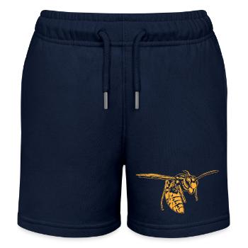 Coole Wespe Insekt Skizze Grafik Wespe Tierliebhaber - Kinder Organic Joggingshorts Mini Bolter von Stanley/Stella - Navy - Vorne