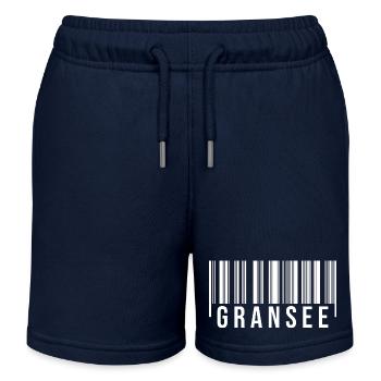 Gransee Strichcode - Kinder Organic Joggingshorts Mini Bolter von Stanley/Stella - Navy - Vorne