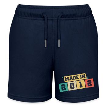 2012 Geburtstag 2012 Jahrgang 2012 Geburtstag - Kinder Organic Joggingshorts Mini Bolter von Stanley/Stella - Navy - Vorne
