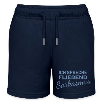 Ich spreche fließend Sarkasmus - Kinder Organic Joggingshorts Mini Bolter von Stanley/Stella - Navy - Vorne