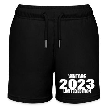 Millésime 2023 Anniversaire 2023 Rétro 2023 - Short de jogging enfant bio Stanley/Stella - bleu marine - Devant