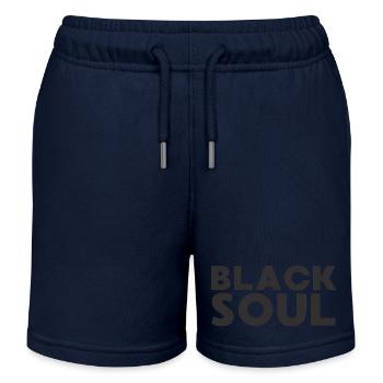 Black Soul Black Edition - Kids Organic Sweat Shorts by Stanley/Stella - navy - Front