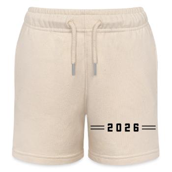 Ligne 2026 - Short de jogging enfant bio Stanley/Stella - écru doux - Devant