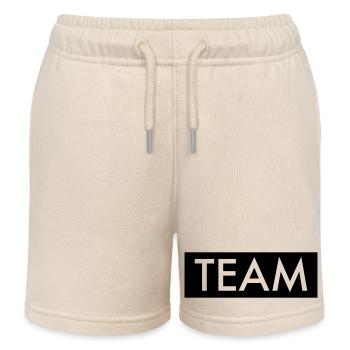 Team - Kids Organic Sweat Shorts by Stanley/Stella - soft Ecru - Front