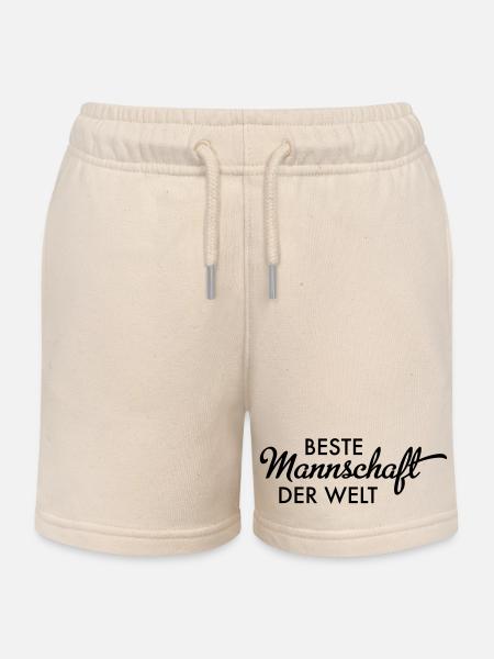 Beste Mannschaft der Welt - Kinder Organic Joggingshorts Mini Bolter von Stanley/Stella - Natur