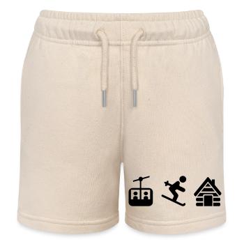 Ski - Kinder Organic Joggingshorts Mini Bolter von Stanley/Stella - Natur - Vorne