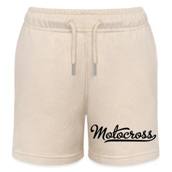 Motocross - Short de jogging enfant bio Stanley/Stella - écru doux - Devant