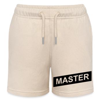 master black up - Kinder Organic Joggingshorts Mini Bolter von Stanley/Stella - Natur - Vorne