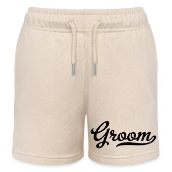 Marié - Short de jogging enfant bio Stanley/Stella - écru doux - Devant