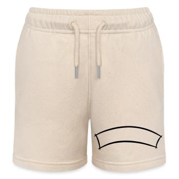 Bannière décorative, Titre/En-tête du cadre de texte - Short de jogging enfant bio Stanley/Stella - écru doux - Devant