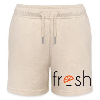fresh - 2 colours - Kids Organic Sweat Shorts by Stanley/Stella - soft Ecru - Front