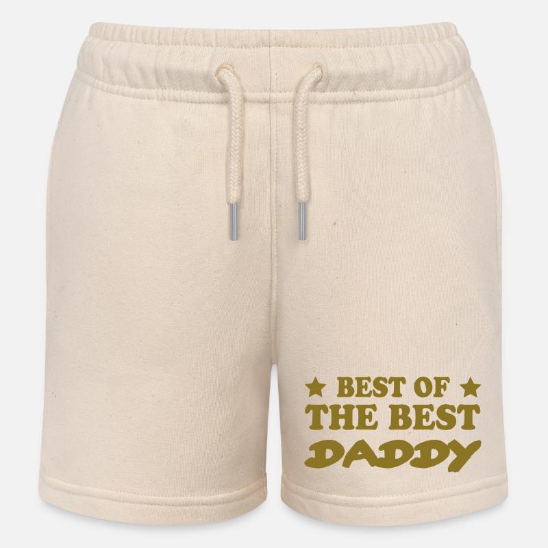 DADDY PAPA DAD - Short de jogging enfant bio Stanley/Stella - écru doux