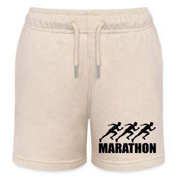 marathon - Kids Organic Sweat Shorts by Stanley/Stella - soft Ecru - Front