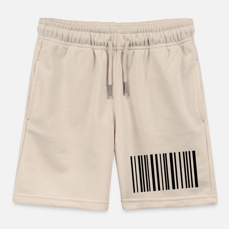 barcode Kids Organic Sweat Shorts by Stanley/Stella
