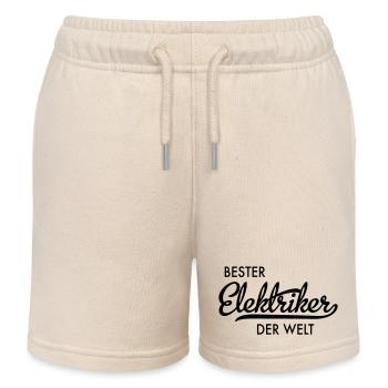 Elektriker - Kinder Organic Joggingshorts Mini Bolter von Stanley/Stella - Natur - Vorne