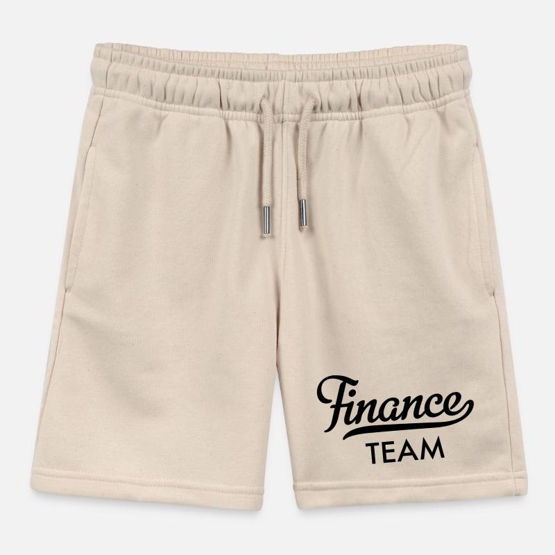 Finance Team Kids Organic Sweat Shorts by Stanley/Stella