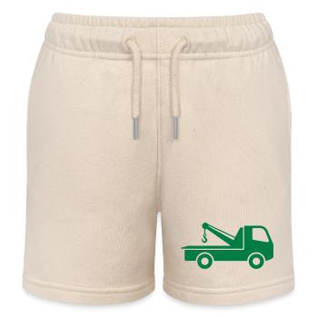 Camion de dépannage, Service de dépannage, Assistance routière - Short de jogging enfant bio Stanley/Stella - écru doux - Devant